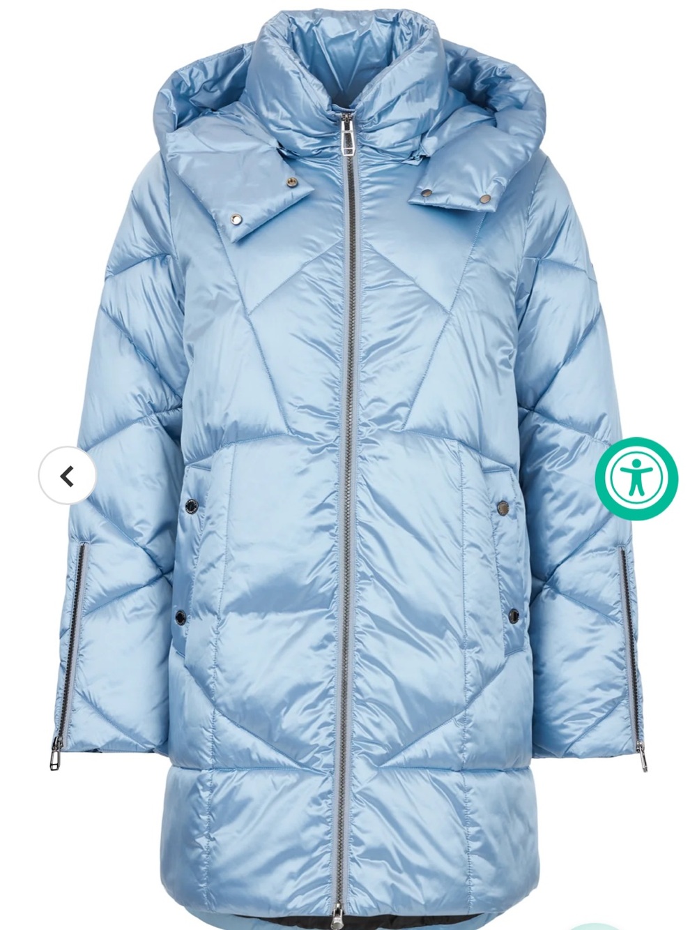 Frandsen Light Blue Quilted Puffer Jacket🔥